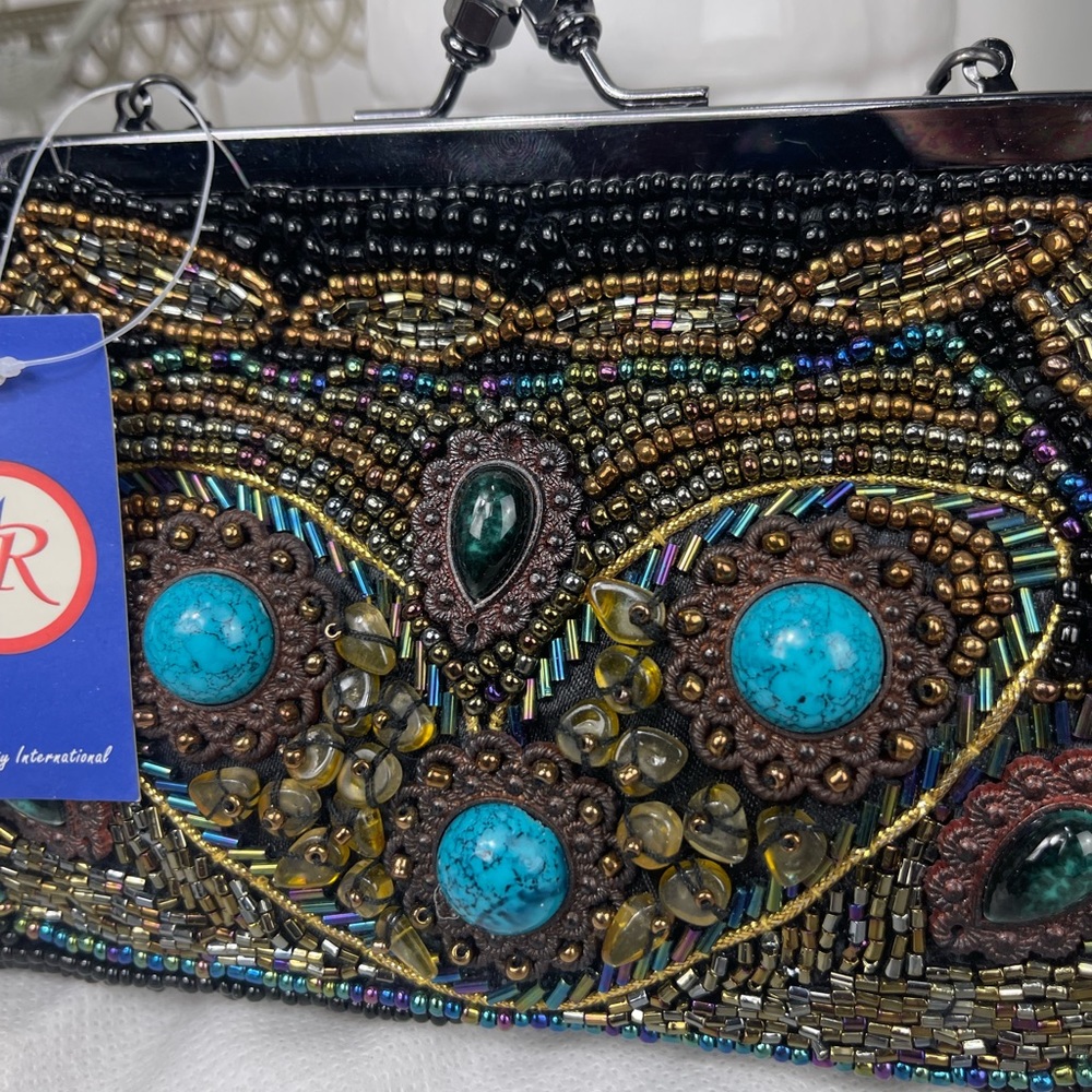 M R purse bag beaded. - Picture 5 of 8